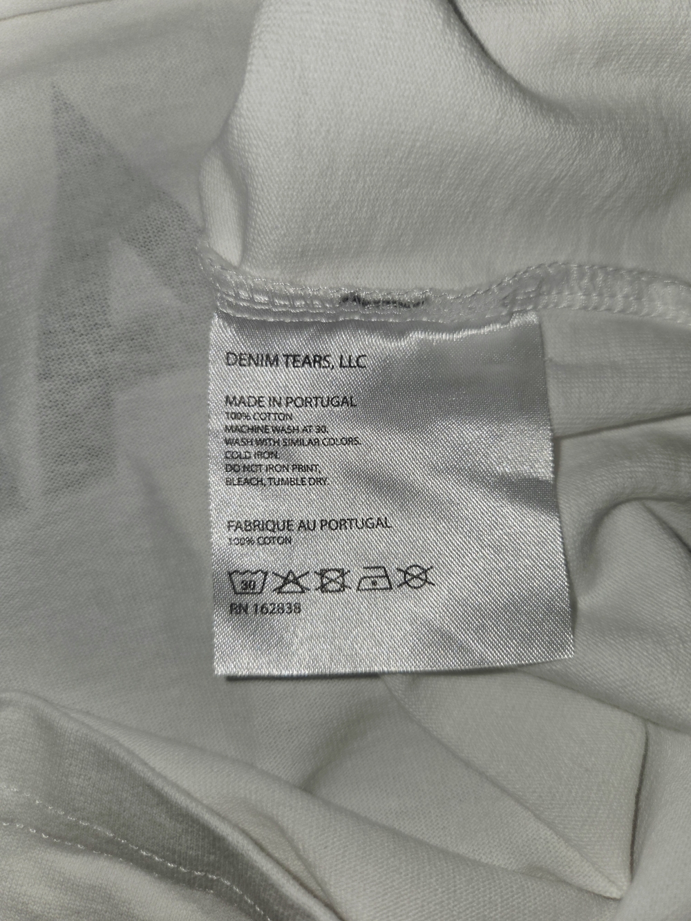 Denim Tears Men's White Graphic Crewneck T-Shirt. Size Large - Picture 6 of 8